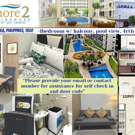Mall Of Asia Staycation, Located In Shore Residences Pasay Manila Near Manila Airport